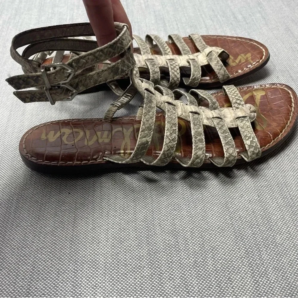 Sam Edelman Snake Skin Gladiator Sandals